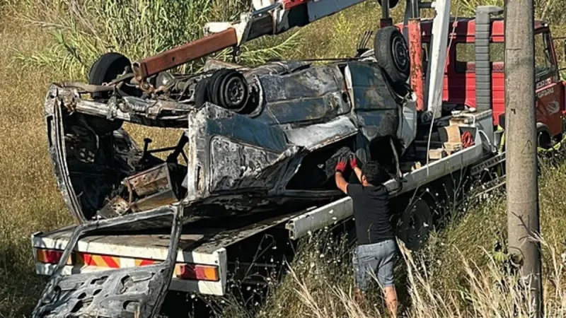 Antalya'da Şok Kaza! Takla Atan Araçtan Fırladı!