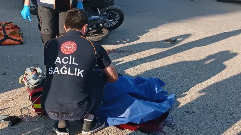 Gaziantep'te Feci Kaza! Motosiklet Sürücüsü Can Verdi!