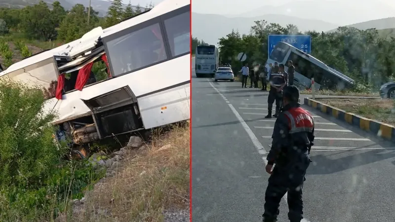 Isparta'da Otobüs Kazası: Şarampole Uçtu! İşte Yaralı Sayısı
