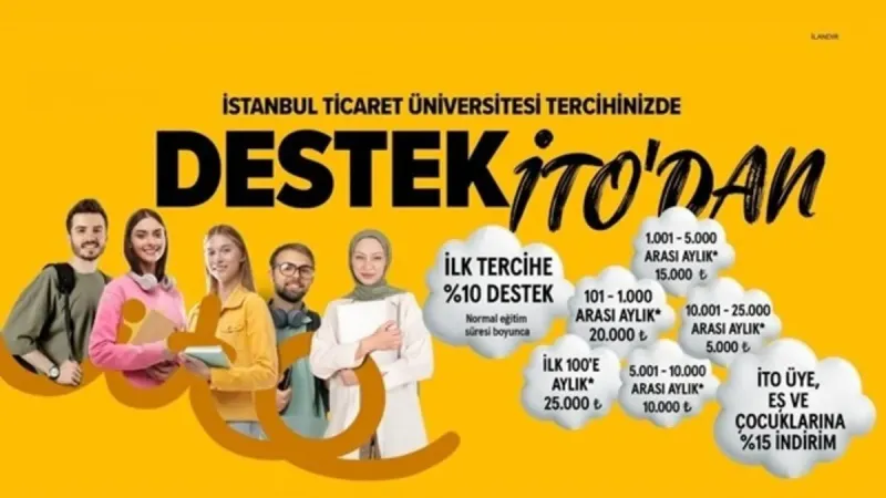 İstanbul Ticaret Üniversitesi tercihinizde İTO’dan destek!