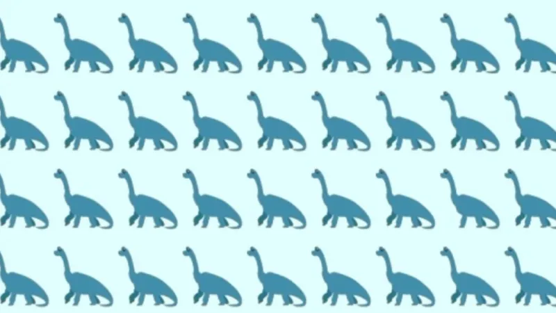 Dâhiler Buldu! Resimdeki Farklı Dinozoru 6 Saniyede Çöz!