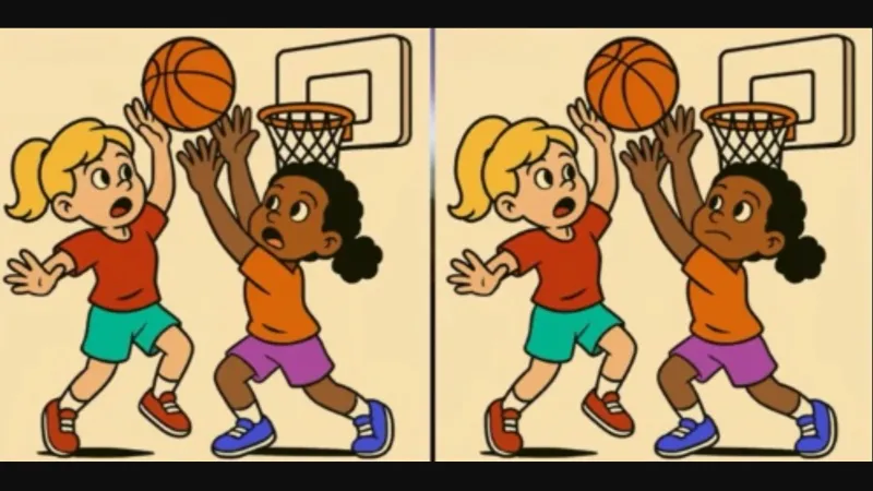 Basketçi Kızlar Arasındaki 3 Farkı Bulabilecek misin? IQ Testi!