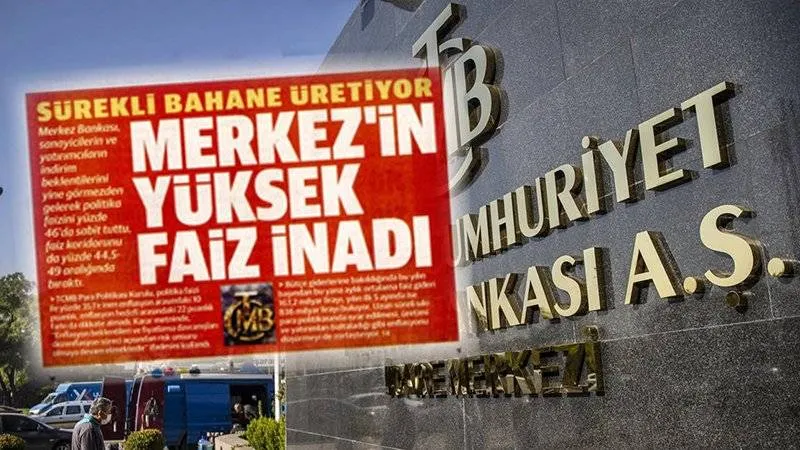 Yeni Şafak, Merkez Bankası’nı faiz üzerinden bir kez daha hedef aldı: Sürekli bahane üretiyor; enflasyonu düşürmeyi zorlaştırıyor