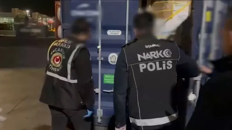 Yük konteynerinden 175 kilo Kokain çıktı